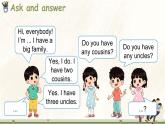 Module 2 My family, my friends and me Unit 4 Do you have any cousins？ 第3课时（课件+素材）2024-2025学年牛津上海版（三起）英语四年级上册
