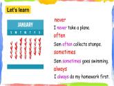 【核心素養(yǎng)】外研版英語(yǔ)六年級(jí)上冊(cè) Module 8 Unit 2 I often go swimming 同步課件+同步練習(xí)+同步教案