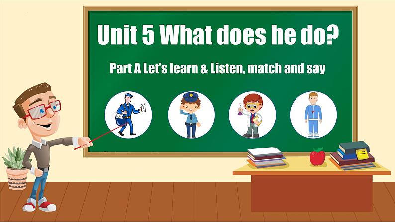 【核心素养】人教PEP版英语六年级上册 Unit 5（第1课时） Part A Let's learn&Listen, match and say 教学课件+同步教案+同步练习+任务单+同步教案01