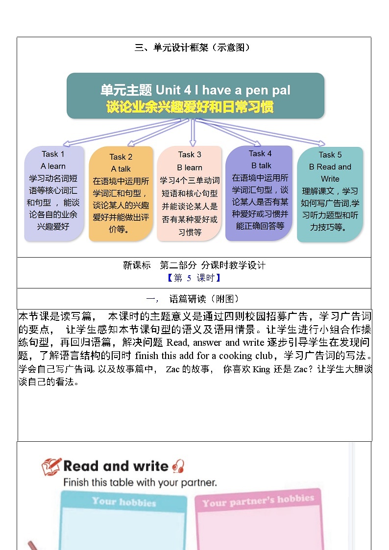 【核心素养新课标】Unit 4 I have a pen pal PB Read and write课件＋单元教案＋素材03