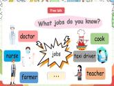 【核心素养新课标】Unit 5 What does he do PA let's learn课件＋单元教案＋素材