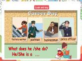 【核心素养新课标】Unit 5 What does he do PB let's learn课件＋单元教案＋素材