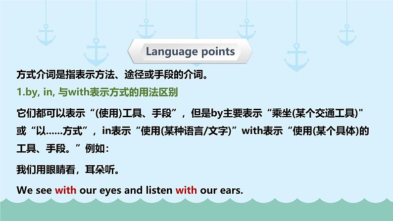 六年级下册英语课件-小升初英语专题精讲 介词-方式介词（超全精编版）   全国通用03