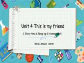 【2024新教材】譯林版英語三年級上冊Unit4 This is my friend Story time & Wrap-up & Assessment  課件+素材
