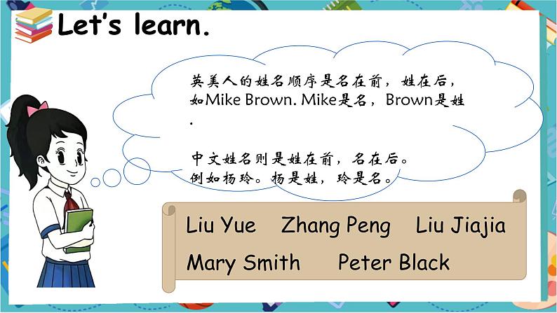 【2024新教材】译林版英语三年级上册Unit2 What's your name_ lead in and cartoon time 课件07