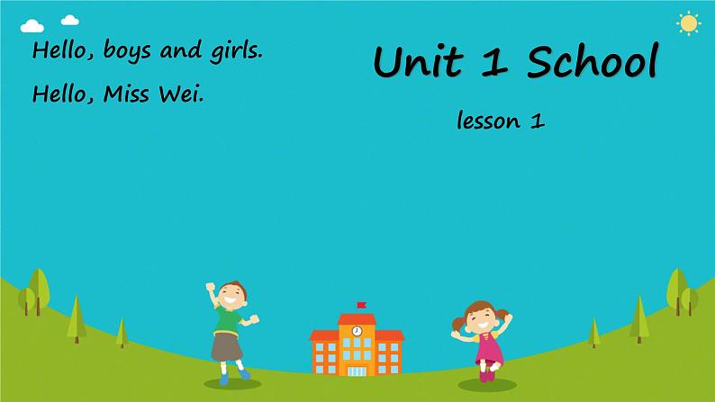 Unit 1 School  Lesson 1（课件）-2024-2025学年人教新起点版英语一年级上册101