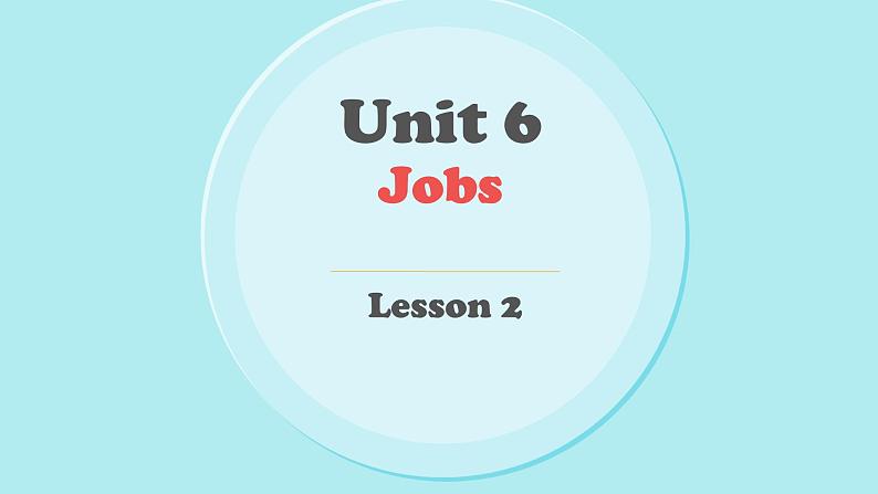 Unit 6 Jobs Lesson 1（课件）-2024-2025学年人教新起点版英语四年级上册01