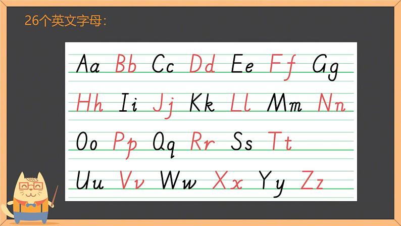 26 letters  and Greetings（课件）-2024-2025学年人教新起点版英语一年级上册06