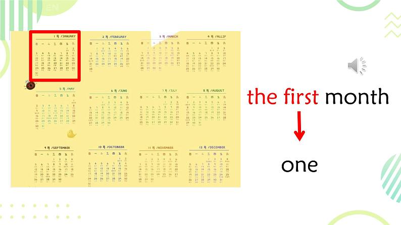 Unit 4 January is the first month. Lesson 19 （课件）-2024-2025学年人教精通版英语六年级上册2第5页