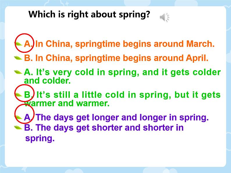 Unit 6 There are four seasons in a year. Lesson 31（课件）-2024-2025学年人教精通版英语六年级上册05