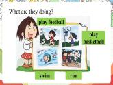 外研版英语四年级上册Module 2 Unit 1 《She's reading a book 》课件