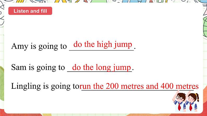 外研版英语四年级上册Module 9 Unit 2  《I’m going to do the high jump. 》课件06