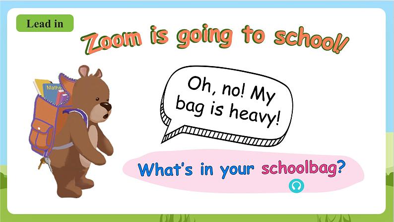 人教版英语四年级上册Unit 2 《My schoolbag PA Let's learn》课件+单元整体教案+动画素材05