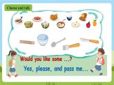 人教版英语四年级上册Unit 5 《Dinner's ready PB Let's talk》课件+单元整体教案+动画素材