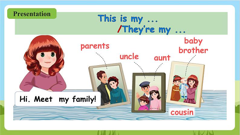 人教版英语四年级上册Unit 6 《Meet my family PA Let's talk》课件+单元整体教案+动画素材05