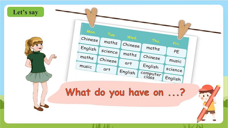 人教版英语五年级上册Unit 2《 My week PB Read and write》课件+单元整体教案+动画素材05