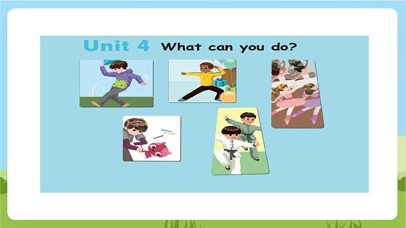 人教版英语五年级上册Unit 4《 What can you do PA Let's learn 》课件+单元整体教案+动画素材02