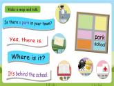 人教版英语六上Unit 1 《How can I get there PB Let's learn 》课件+教案+动画素材