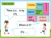 人教版英语六上Unit 1 《How can I get there PB Let's learn 》课件+教案+动画素材