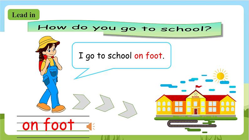 人教版英语六上Unit 2《 Ways to go to school PA Let's learn 》课件+教案+动画素材03