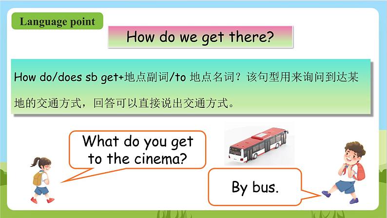 人教版英语六上Unit 2《 Ways to go to school PA Let's learn 》课件+教案+动画素材06