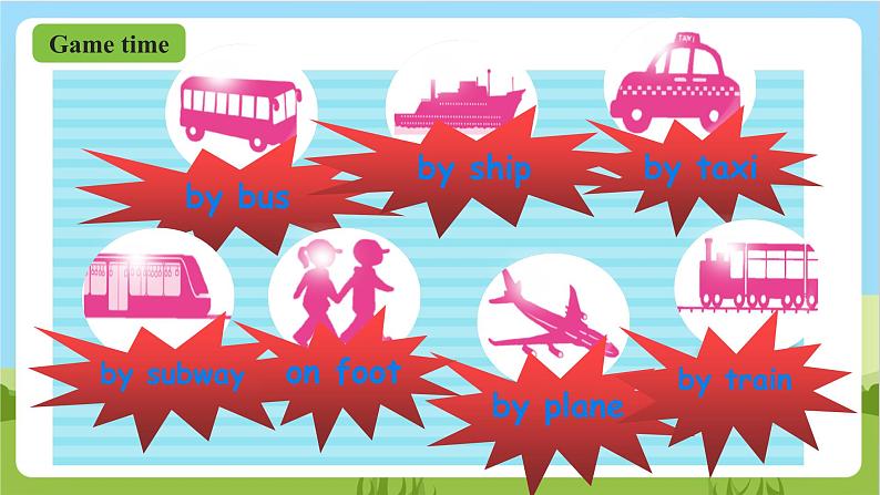 人教版英语六上Unit 2《 ways to go to school PA let's talk 课件+练习+动画素材03