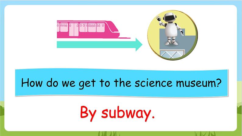 人教版英语六上Unit 2《 ways to go to school PA let's talk 课件+练习+动画素材05