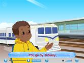 人教版英语六上Unit 2《 Ways to go to school PB Let's learn 》课件+教案+动画素材