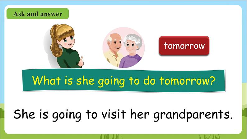 人教版英语六上Unit 3 《My weekend plan PB Let's learn》课件+练习+动画素材05