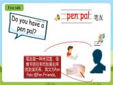 人教版英語(yǔ)六上Unit 4 《I have a pen pal PA Let's learn 課件+教案+動(dòng)畫素材