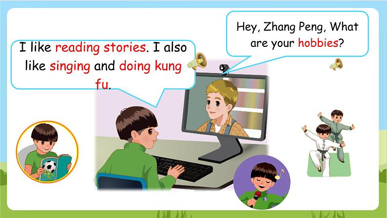 人教版英语六上Unit 4 《I have a pen pal PA Let's learn 课件+教案+动画素材06