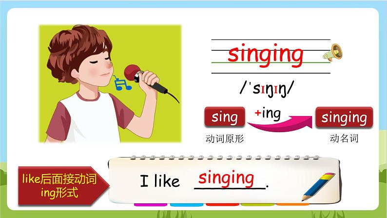 人教版英语六上Unit 4 《I have a pen pal PA Let's learn 课件+教案+动画素材08