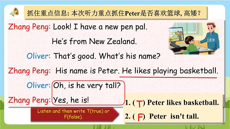 人教版英语六上Unit 4《 I have a pen pal PA Let's talk》课件+教案+动画素材06