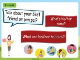人教版英语六上Unit 4 《I have a pen pal PB Let's learn》课件+教案+动画素材