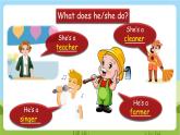 人教版英语六上Unit 5 《What does he do PA Let's learn》课件+教案+动画素材