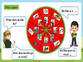 人教版英语六上Unit 5 《What does he do PB Read and write》课件+教案+动画素材