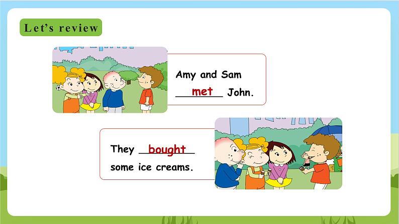 外研版英语五年级上册Module 1 Unit2《We bought ice creams》课件+试卷02