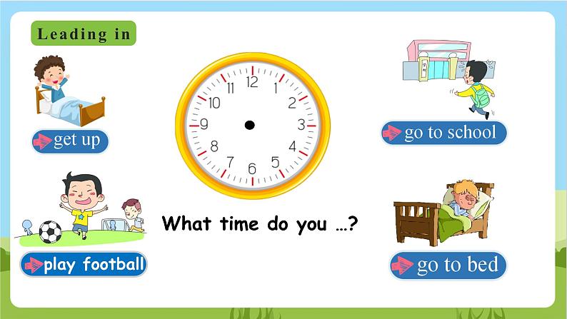 外研版英语五年级上册Module 8 Unit 1《What time does your school start》课件+试卷08