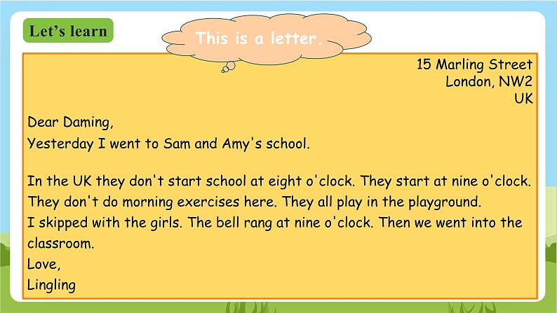 外研版英语五年级上册Module 8 Unit 2《Yesterday I went to Sam and Amy’s school》课件+试卷08