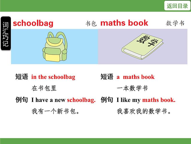 Unit 2 My schoolbag单元知识考点梳理 课件05