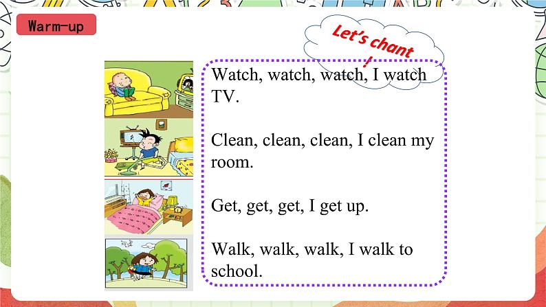 外研版（一起）英语四上Module 3 Unit 1 《She didn't walk to school yesterday》 课件第3页