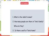 人教版新起点英语二上 Unit1《My familys》tory time 课件