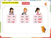 人教版新起点英语三上 Unit 1 《Myself》  Let's check fun time story time 课件+素材