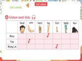 人教版新起点英语三上 Unit 2 《My body 》Let's check  Fun time story 课件