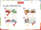 人教版新起點英語四上 Unit3 《Transportation》 Let's check 課件