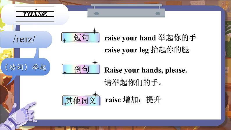 Unit 6 Touch your head 单词讲解（课件）-2024-2025学年湘少版（三起）（2024）英语三年级上册02