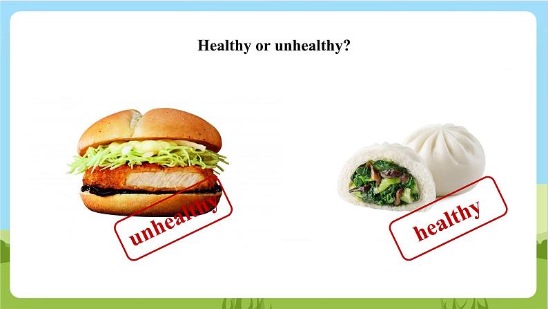 牛津深圳版英语六上Unit 3 《Healthy or unhealthy？ Listen and say Do a quiz Culture corner 》课件+教案+分层练习05