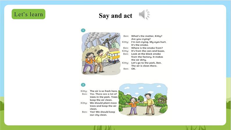 牛津深圳版英语六上Unit 10 《Air Say and act Think and write Learn the sounds》课件+教案+分层练习08