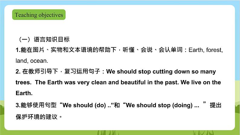 牛津深圳版英语六上Unit 12 《The Earth Look and learn Think and write》课件+教案+分层练习02