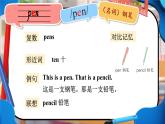 Unit 5 Is this your pen 单词讲解（课件）-2024-2025学年湘少版（三起）（2024）英语三年级上册